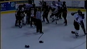 T.J. Reynolds vs Brent Bilodeau ECHL Mar 5/04