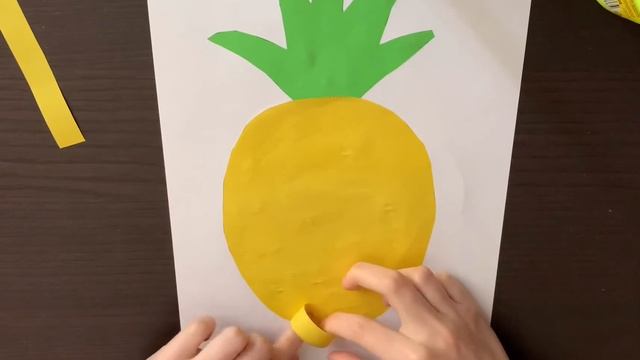 «Ананас»Объёмная Аппликация