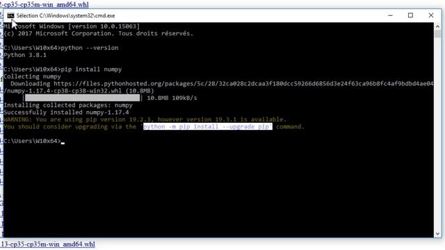Tuto installation PYTHONpython package whl смотреть онлайн