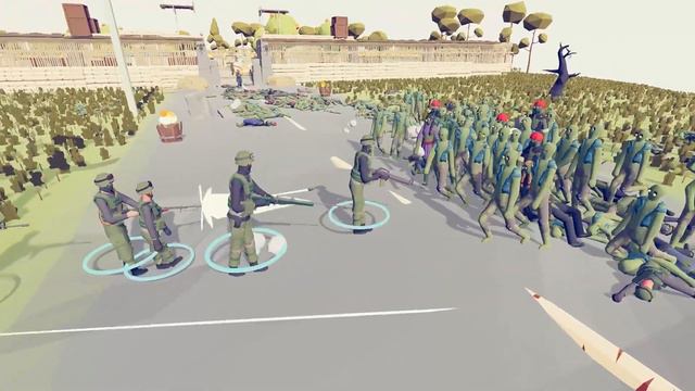 TABS - (PT 2) 25x MILITARY VS 220x ZOMBIES: Can Military Extermination Units eradicates the zombies