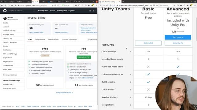 GitHub vs Unity Collaborative | Comparativa смотреть онлайн