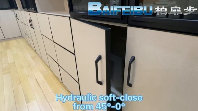 BAIFEIBU 165° large-angle opening soft-close cabinet hinge video смотреть онлайн