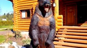 деревянная скульптура медведя 2,5 метра