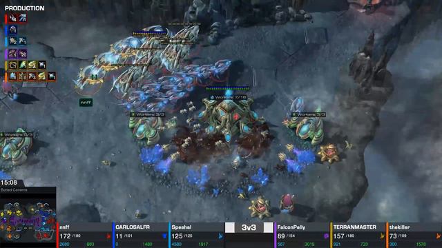 Super Dumb Falcon 3v3 Ladder Match! on Buried Caverns - StarCraft 2 - 2022 смотреть онлайн