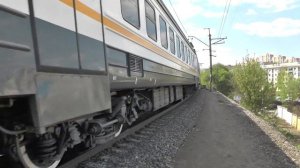 Электропоезд ЭД4М-0492 ЦППК перегон Нара - Латышская