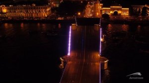 Санкт-Петербург ночью с воздуха St-Petersburg at night