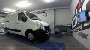 Renault Master 2.3 dci 100cv Reprogrammation Moteur @ 154cv Digiservices Paris 77 Dyno