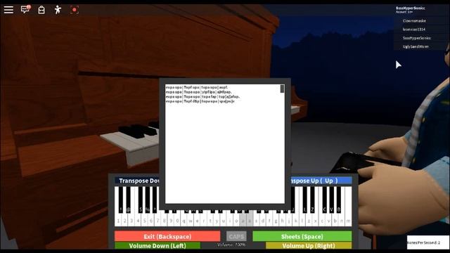 Megalovania roblox sheets