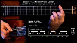 Samba do Avião - Bossa Nova Guitar Lesson #41: Bossa Nova Intro Phrase 4131