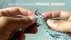 Вязание резинки юбки, брюк, кулиска, складка...