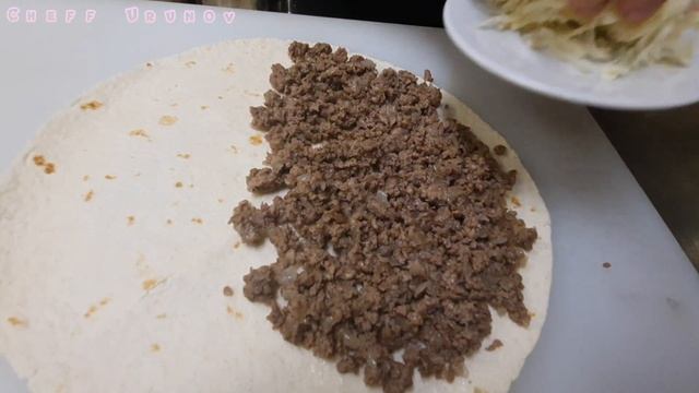 Самые вкусные  мясной лепёшка домашних условиях !