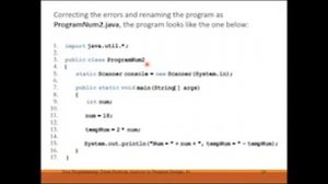 Intro to Java Instructional Video |Module 2- Lesson 3: Creating Java Application Program