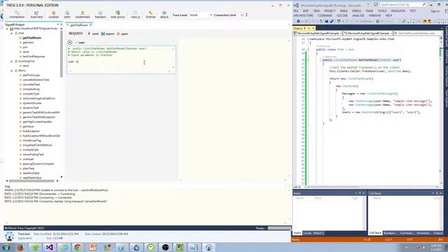 Testing SignalR Hubs with Tresi смотреть онлайн
