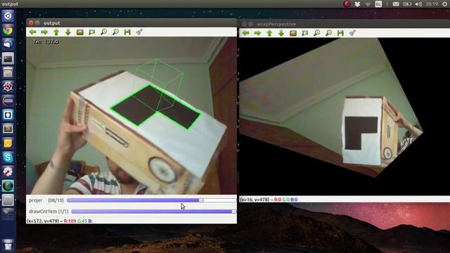 Augmented Reality with Python 2.7+OpenCV смотреть онлайн