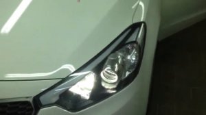 Kia cerato 3 установка линз Hella 3R / ДХО + поворот