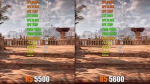 Ryzen 5 5500 vs. Ryzen 5 5600 - Gaming Test