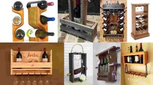 Wooden wine rack