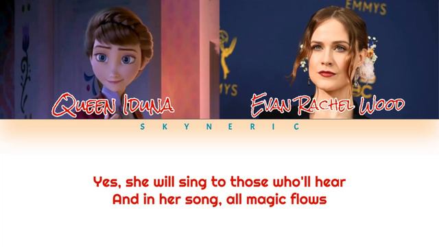 Evan Rachel Wood (Queen Iduna) - All Is Found (from FROZEN 2) Color Coded Lyrics Video 가사 |ENG| смотреть онлайн
