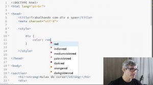 Curso de HTML e CSS   Elementos div e span