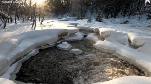 Водопады Карелия зима: Нижний и Верхний Койриноя, Рускеальские водопады Ахинкоски. ВИДЕО 4K. 02-2022