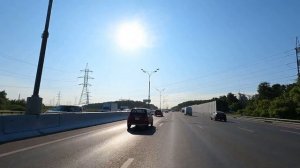 МКАД от Дмитровского шоссе, до Ярославского. На машине по Москве.