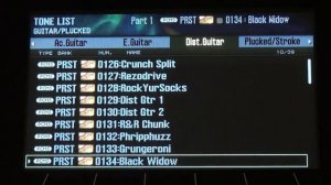 All the Guitar tones / patches / sounds of the Roland FA-06 / FA-08 keyboard - 4 of 19