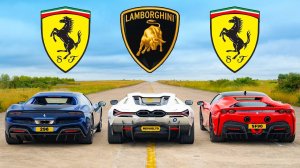 Кто победит в заезде: Lamborghini Revuelto, Ferrari 296 или SF90?