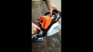 STIHL MS 180C-BE 3/8"P P Бензопила Штиль 180 МS Подготовка к работе.Обзор.