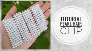 #МК - Заколка с жемчужными бусинами | #Tutorial - Pearl hair clip