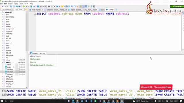 Data Base Task 21 | Maximum Value and Minimum Value| 1st Year | Java Institute|