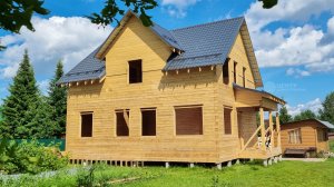 Деревянный дом 8 на 10. Обзор нового, красивого дома и технология строительства Центра Домостроения