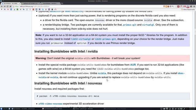 {Устаревшее} [ArchLinux] Bumblebee, Nvidia Optimus и немного о Steam смотреть онлайн