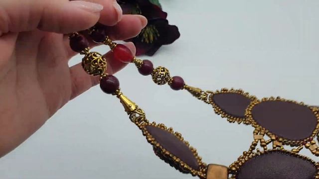 Колье " ЗИМНЯЯ ВИШНЯ " смотреть онлайн