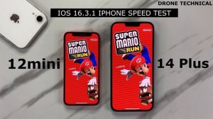 ios16.3.1 iPhone 12mini vs iphone 14Plus Speed Test & Ram Management Test