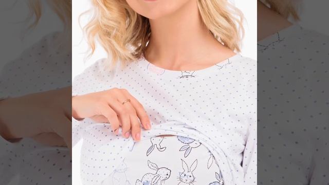 Домашняя майка для беременных и кормящих Happy Moms арт. 33152 смотреть онлайн