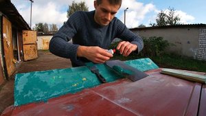 Крутая переделка кузова авто своими руками. Наносим шпаклевку правильно! часть 10