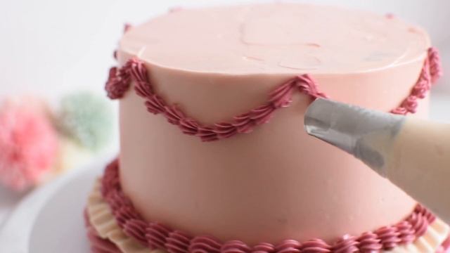 How to make Vintage Style Mini Cake (Tutorial/Cake Decorating/Mini Cake) Satisfying piping смотреть онлайн