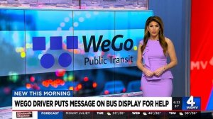 WeGo driver uses message display to call for help