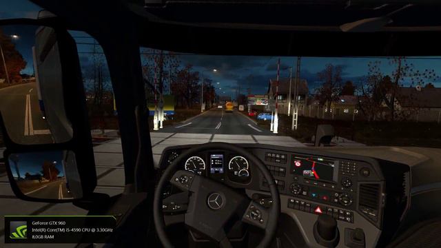 ETS2 v1.21 Monor-Nagykőrös Ősz/Autumn mod Mercedes MP4 смотреть онлайн