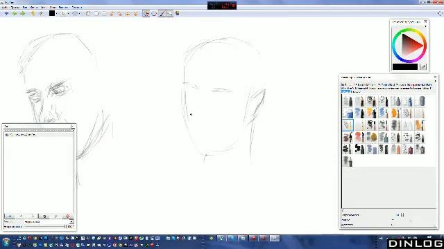 Планшет для рисования Bamboo Pen&Touch: Наброски портрета смотреть онлайн