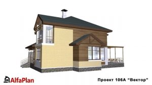 Проект загородного дома 106А "Вектор"