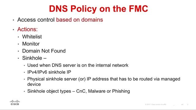 How to Create a Sinkhole DNS Policy on the FMC смотреть онлайн