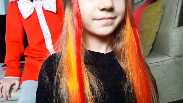 ХИТ! Цветные пряди для волос/Светящиеся серьги/Модные образы/Волосы на заколках
