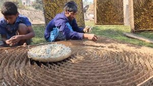 Amazing Sharee Making Complete Process Using Silkworm