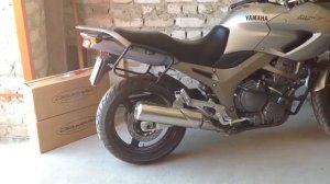 Yamaha TDM 900 прямоток из штатного глушителя