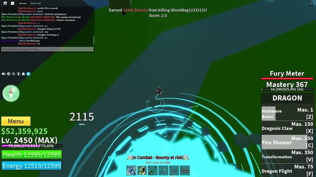 [Best Dragon + Godhuman OneShot Combo]  Blox Fruits