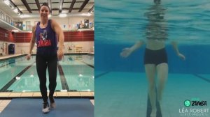 AquaZumba  "Dura" -Splitscreen underwater - Lea Robert