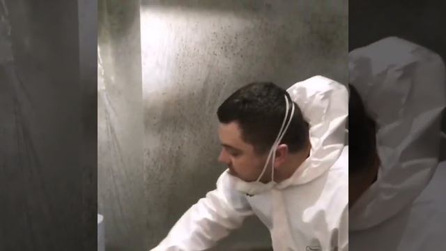 Нанесение каменной краски FIRST NMT. Жидкий камень. Жидкий гранит. Мокрый фасад.