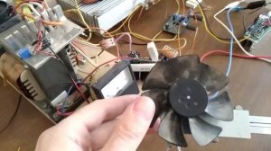 Бесколлекторный мотор из кулера от процессора, перемотка и раскрутка до 55800 об/мин.