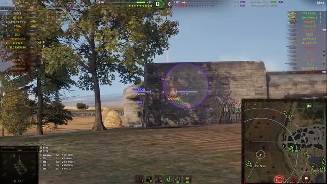 ПАРОВОЗИК КОТОРЫЙ СМОГ: чуть не описался за 3 отметки на Bat.-Chat 12 t Bat.-Châtillon 12t смотреть онлайн